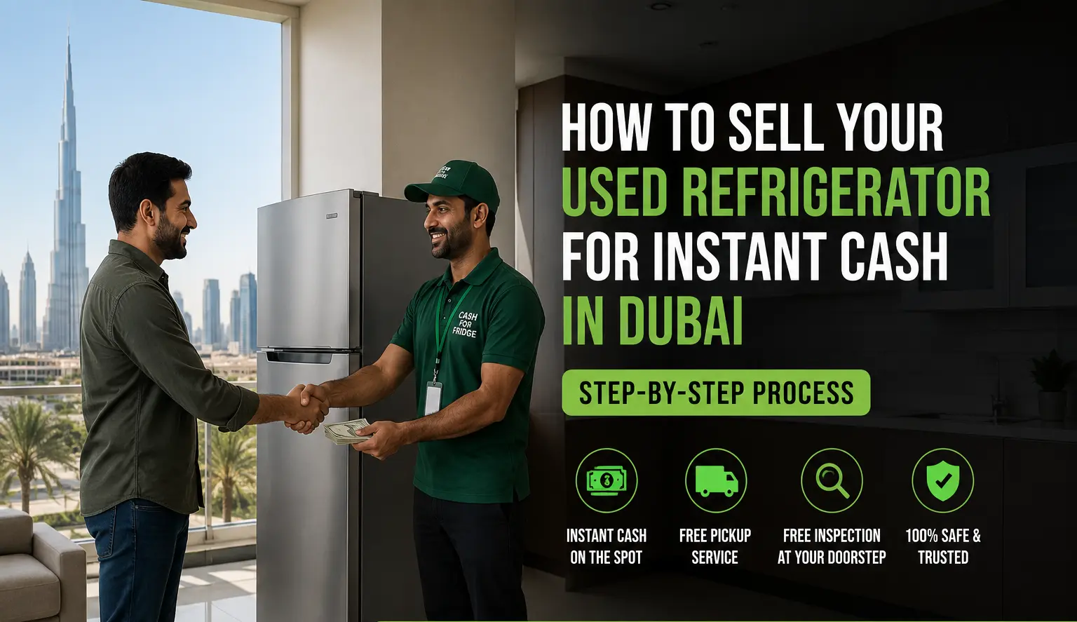Instant Cash for Used Refrigerator Dubai